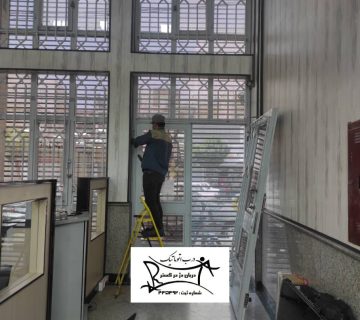 نصب کرکره برقی ضد سرقت بانک ملی