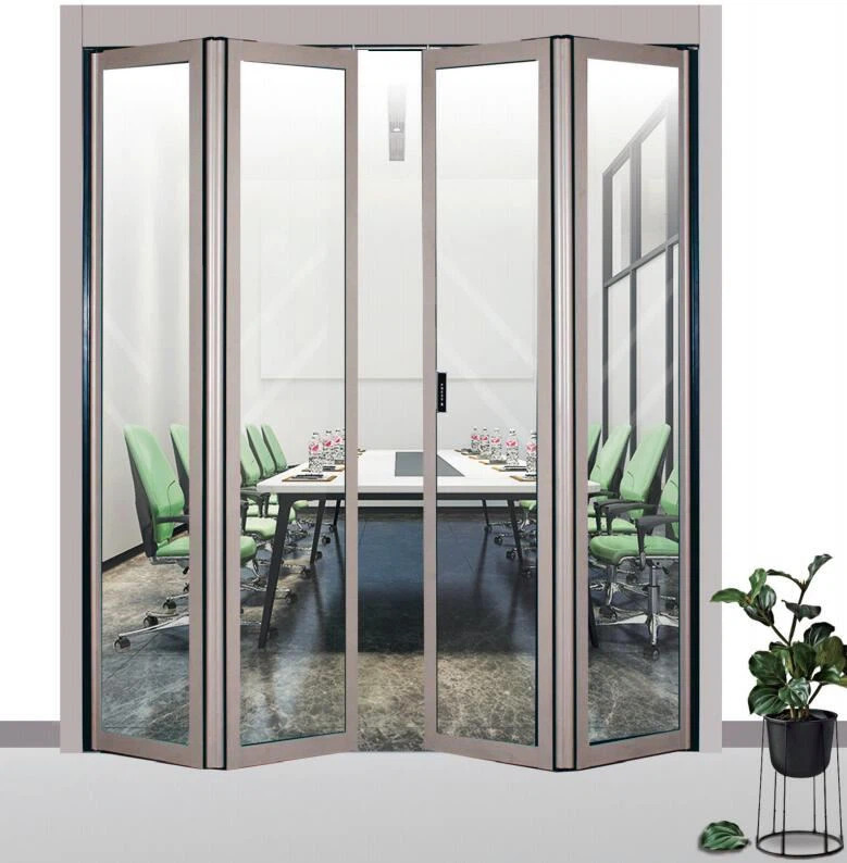 نصب درب اتوماتیک شیشه ای تاشو ( فولدینگ )