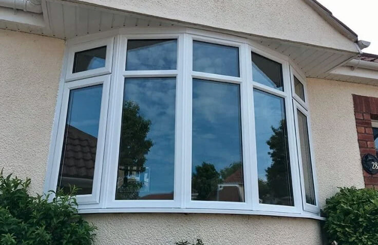 پنجره دوجداره کمانی UPVC