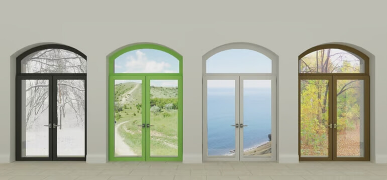 تولید کننده پنجره دوجداره رنگی UPVC در تهران